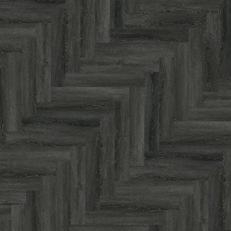 Brampton Chase Studio - Ebony Oak Herringbone 24 x 4.5" - Image 2