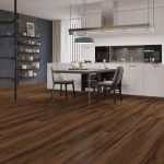 Chicory haze oak effect LVT flooring laid in a kitchen