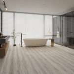 Pebble shore effect LVT flooring laid in a living room