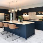 Stones Marble Carrera White flooring laid in a kitchen