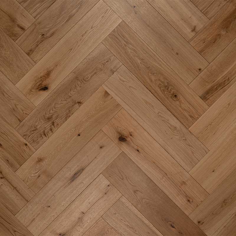 artisan eng oak herringbone click natural, brushed & lacquered 150x600