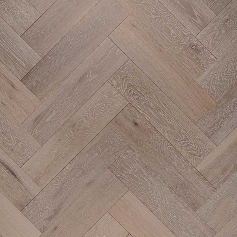 artisan eng oak herringbone click white, brushed & lacquered 150x600