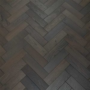 artisan eng oak herringbone graphite grey, brushed & matt lacquered 80x300