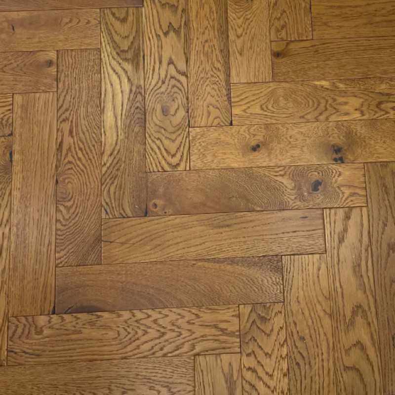 artisan eng oak herringbone harvest golden, brushed & oiled 90x450 b