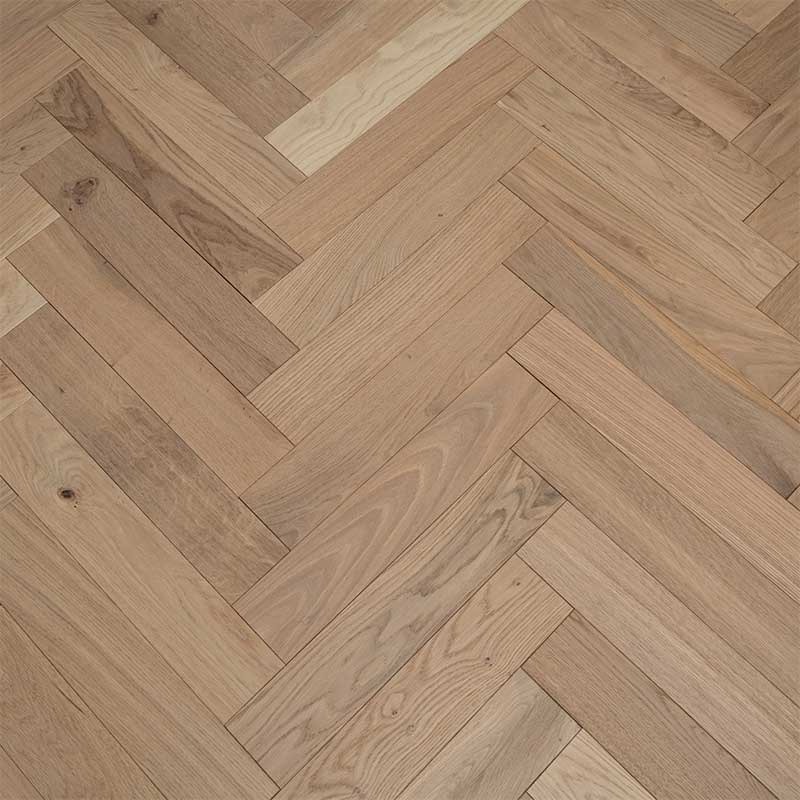 artisan eng oak herringbone invisible, light brushed & matt lacquered 90x450 (14/2mm)