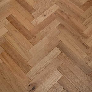 artisan eng oak herringbone natural, brushed & uv oiled 90x450 (14/2mm)