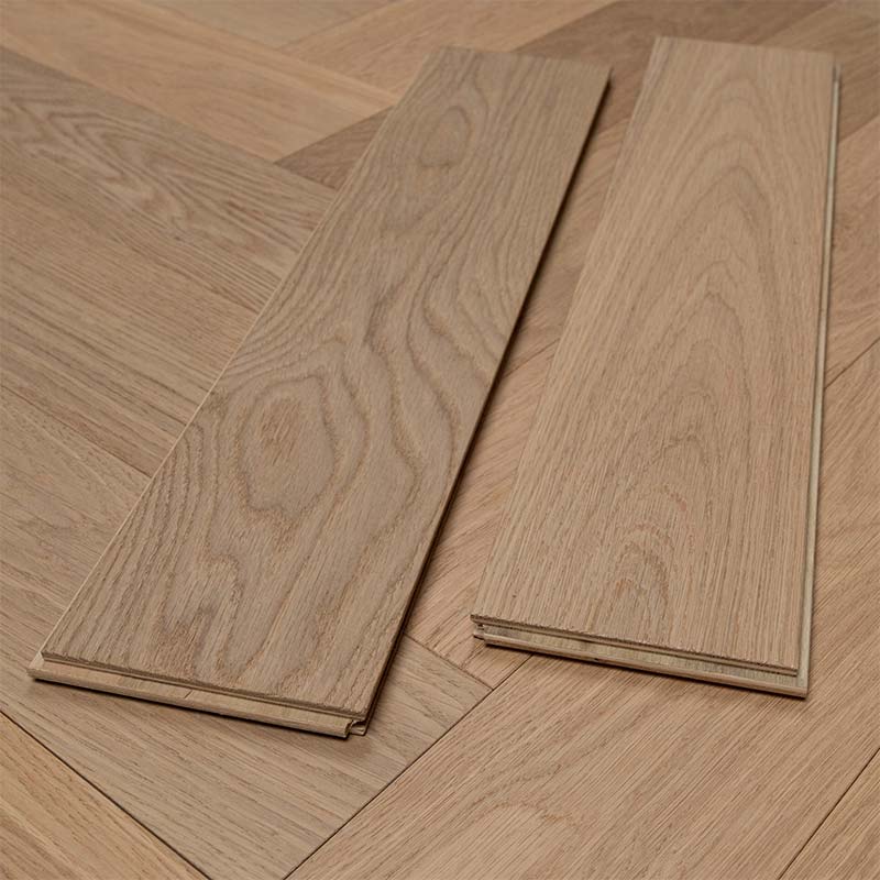 artisan eng oak herringbone prime invisible, light brushed & matt lacquered 125x600 b