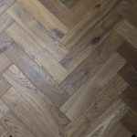 artisan eng oak herringbone smoked, brushed & uv oiled 90x450