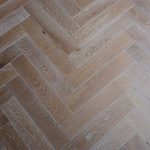 artisan eng oak herringbone smoked white, distressed & hardwax oiled 90x450