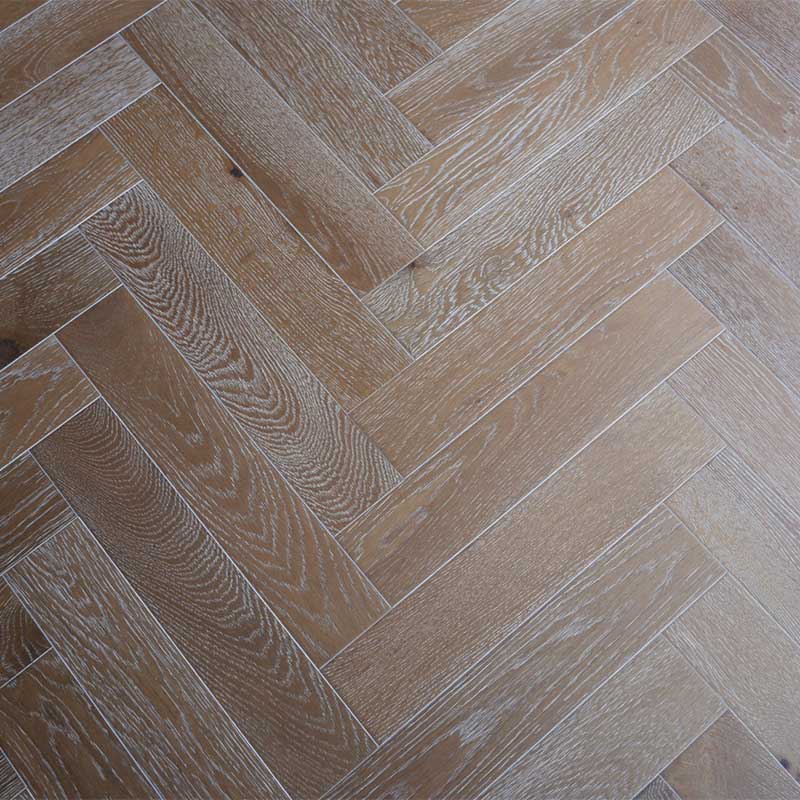 artisan eng oak herringbone smoked white, distressed & hardwax oiled 90x450
