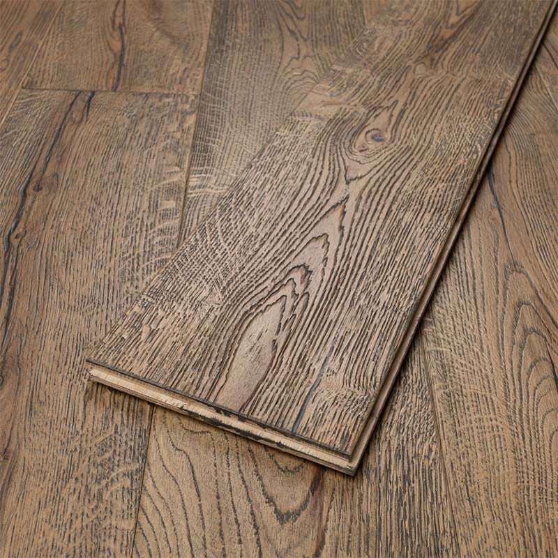 artisan eng oak plank dark brown, distressed & hardwax oiled 190x1900 b