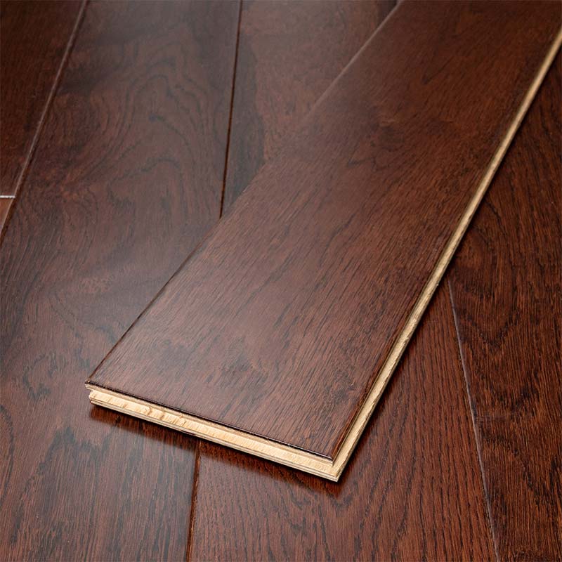 artisan eng oak plank walnut stain, smooth & lacquered 150xrl b