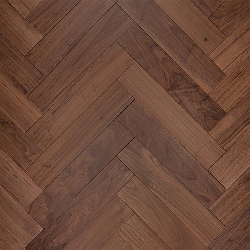artisan eng walnut herringbone natural, smooth & uv oiled 125x600