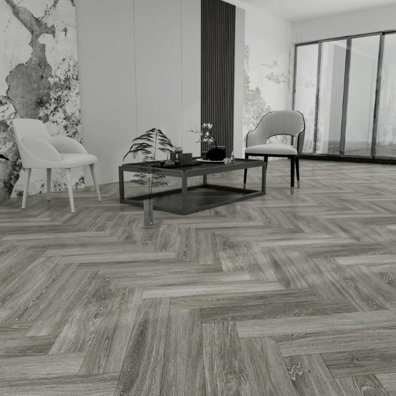 artisan lvt herringbone danish grey matt 124x620