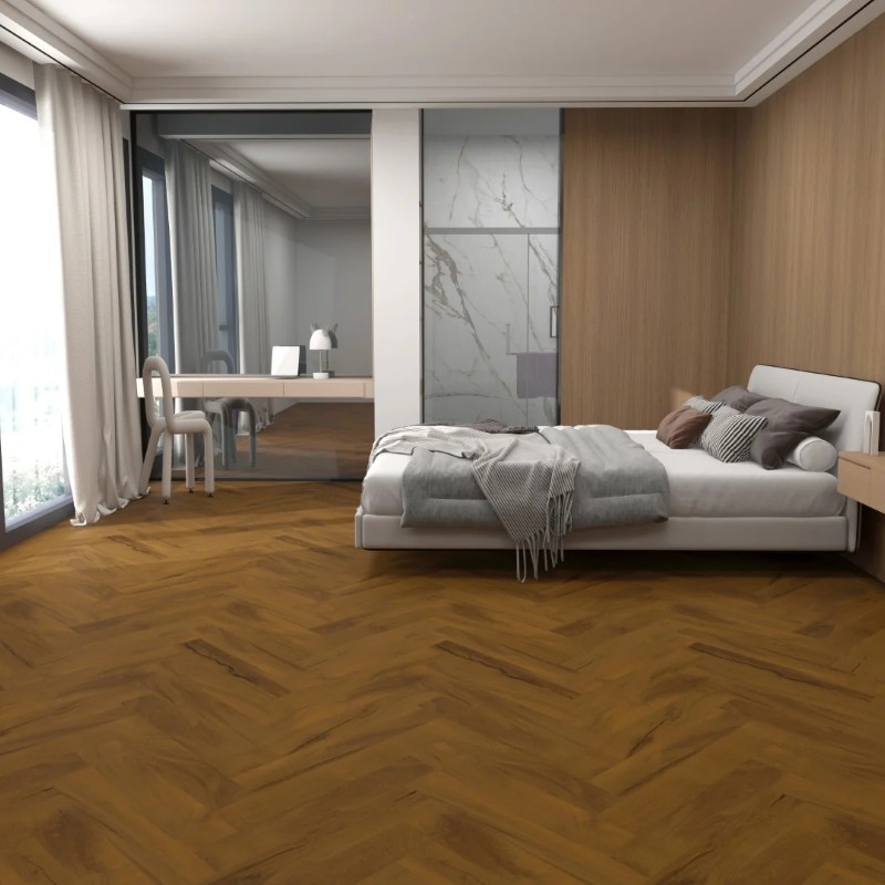 artisan lvt herringbone honey oak matt 124x620