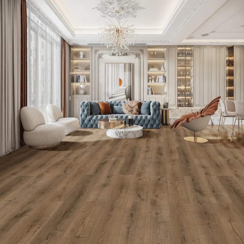 artisan laminate plank click smoked oak, light brushed & matt 198x1218
