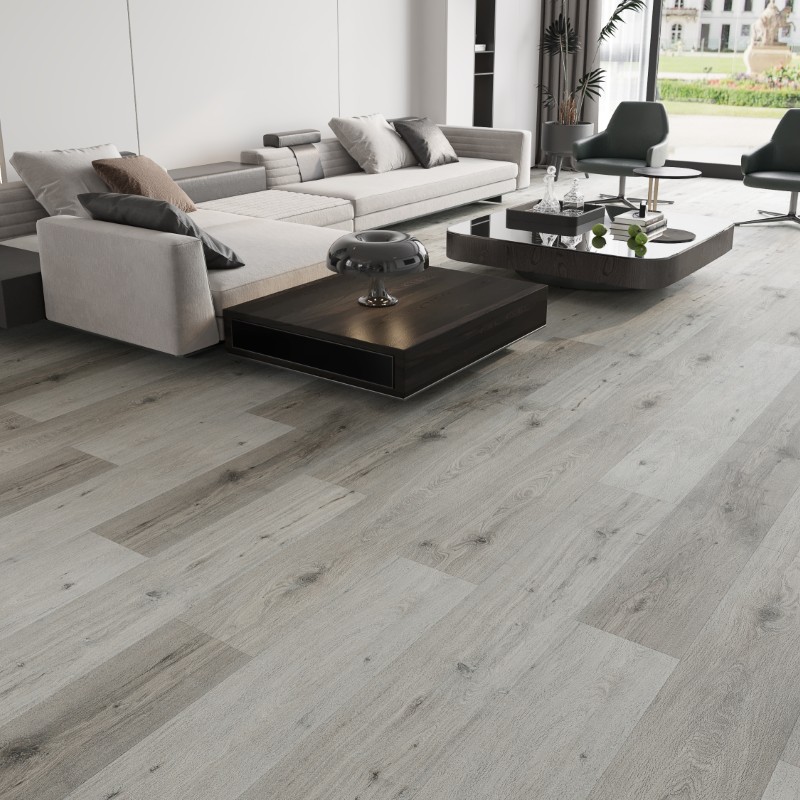 artisan spc plank click manor grey oak, matt 228x1524