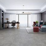artisan spc tile click concrete grey, matt 126x630