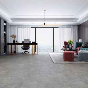 artisan spc tile click concrete grey, matt 126x630