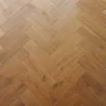 artisan solid oak herringbone golden smoked, brushed & uv oiled 90x300