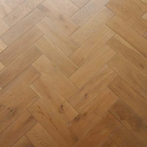 artisan solid oak herringbone golden smoked, brushed & uv oiled 90x300