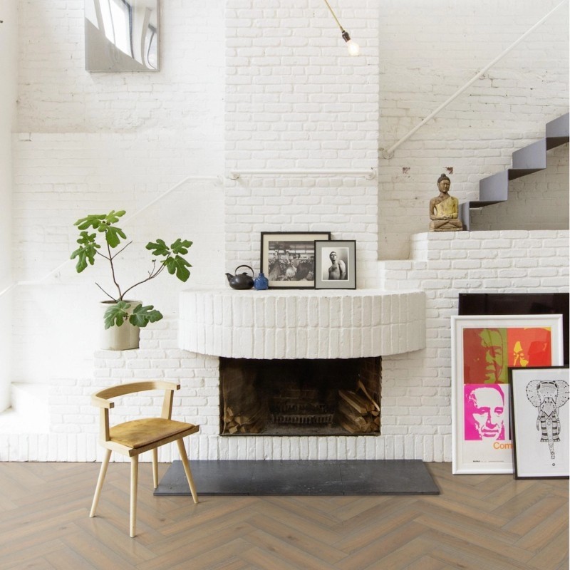 kahrs engineered oak large herringbone cc vintage white