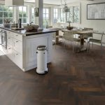 kahrs engineered oak large herringbone cd smoked dark