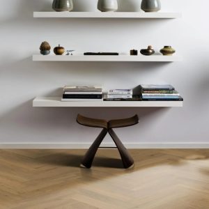 kahrs engineered oak large herringbone cd smoked grey