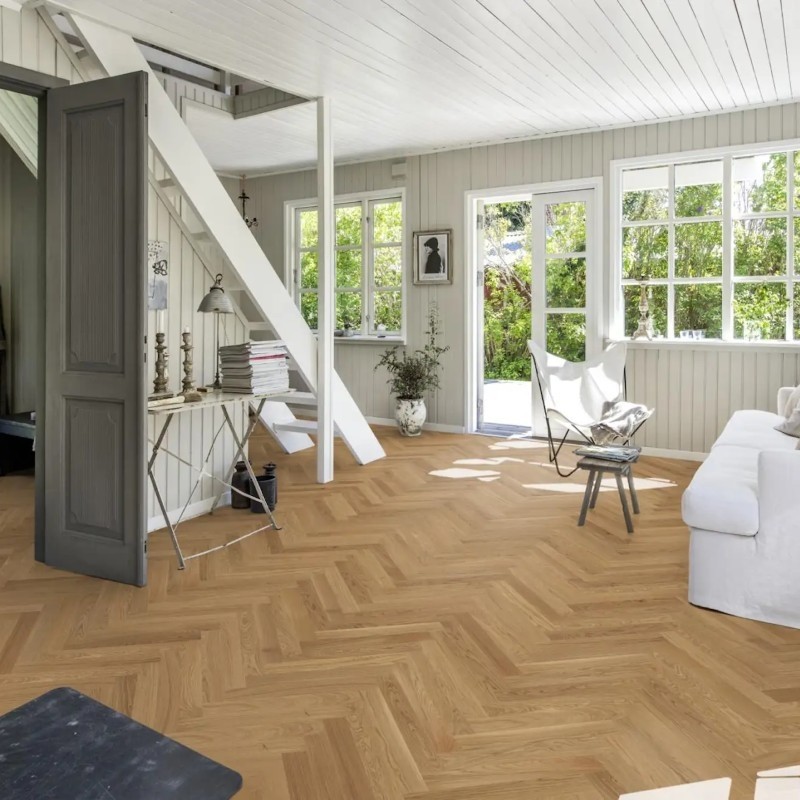 kahrs engineered oak studio herringbone cd matt