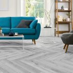 lamett lvt yukon herringbone silver grey