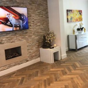 Forest Ridge Engineered Oak - Mayfair Herringbone Smoked & Lacquered