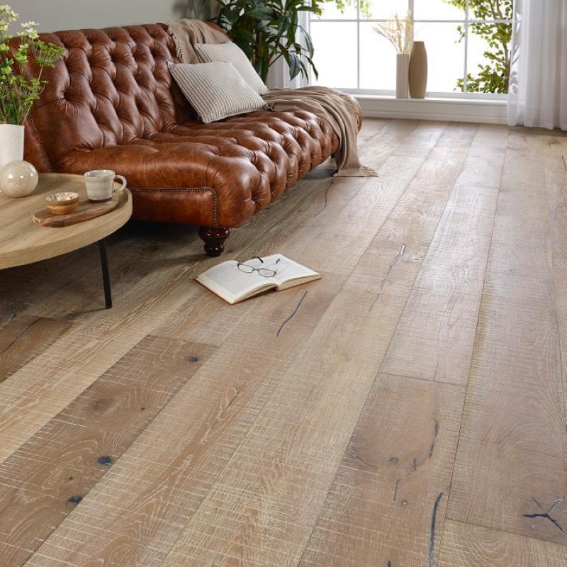 Forest Ridge Engineered Oak - Wandsworth Smoked Grey Saw Mark