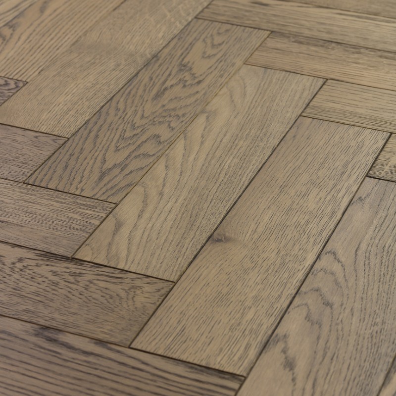 v4 engineered oak deco frozen umber herringbone