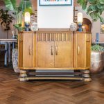 v4 engineered oak deco tannery brown herringbone