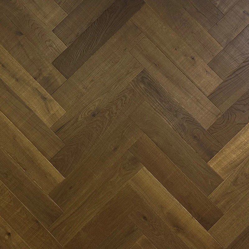 v4 engineered oak urban nature shadow grey herringbone
