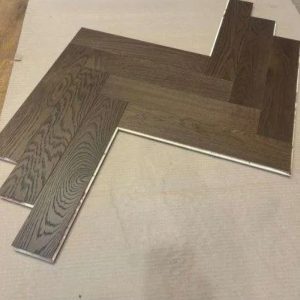 brooks bros engineered oak contract herringbone brushed brown