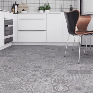 firmfit lvt encaustic tile victorian concrete (cah 4078)